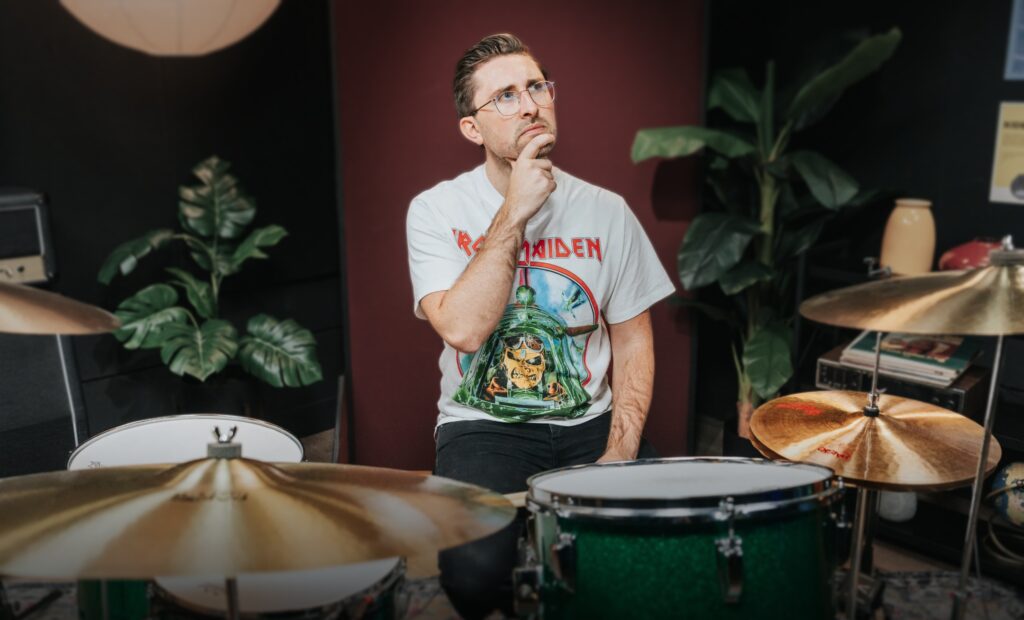 Brandon Toews in a Drumeo studio