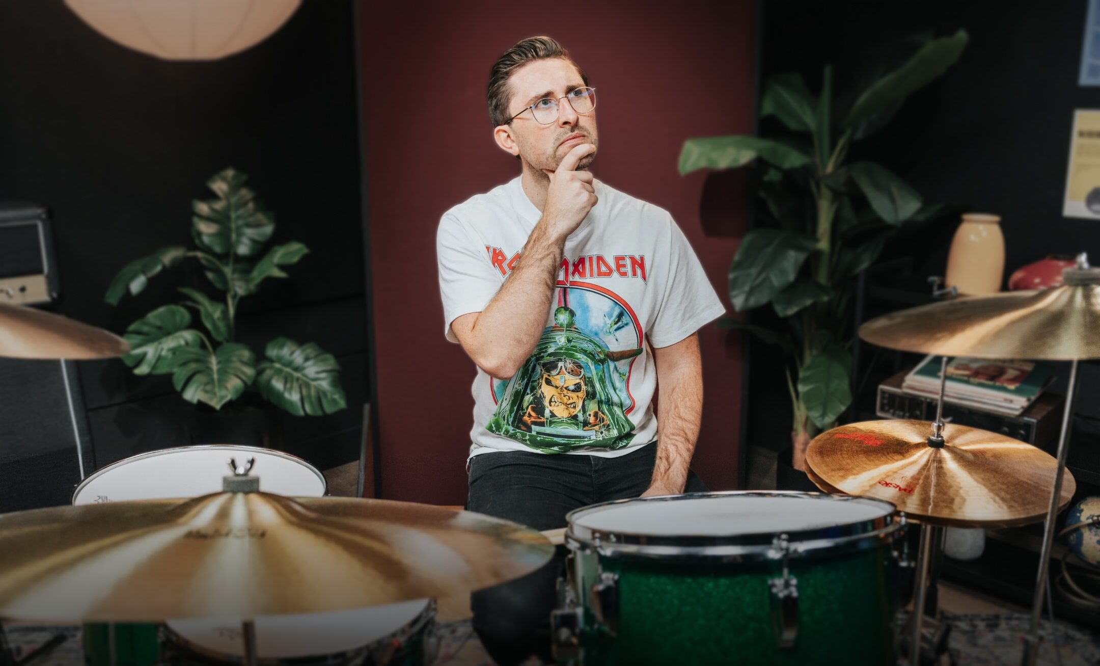 Brandon Toews in a Drumeo studio