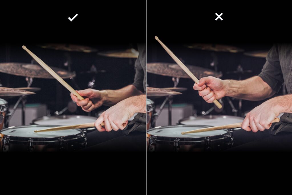 Drumstick Grip Comparison: Good vs Bad