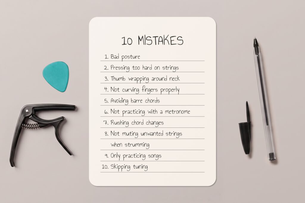 10 Beginner Mistakes Guitar Players Make